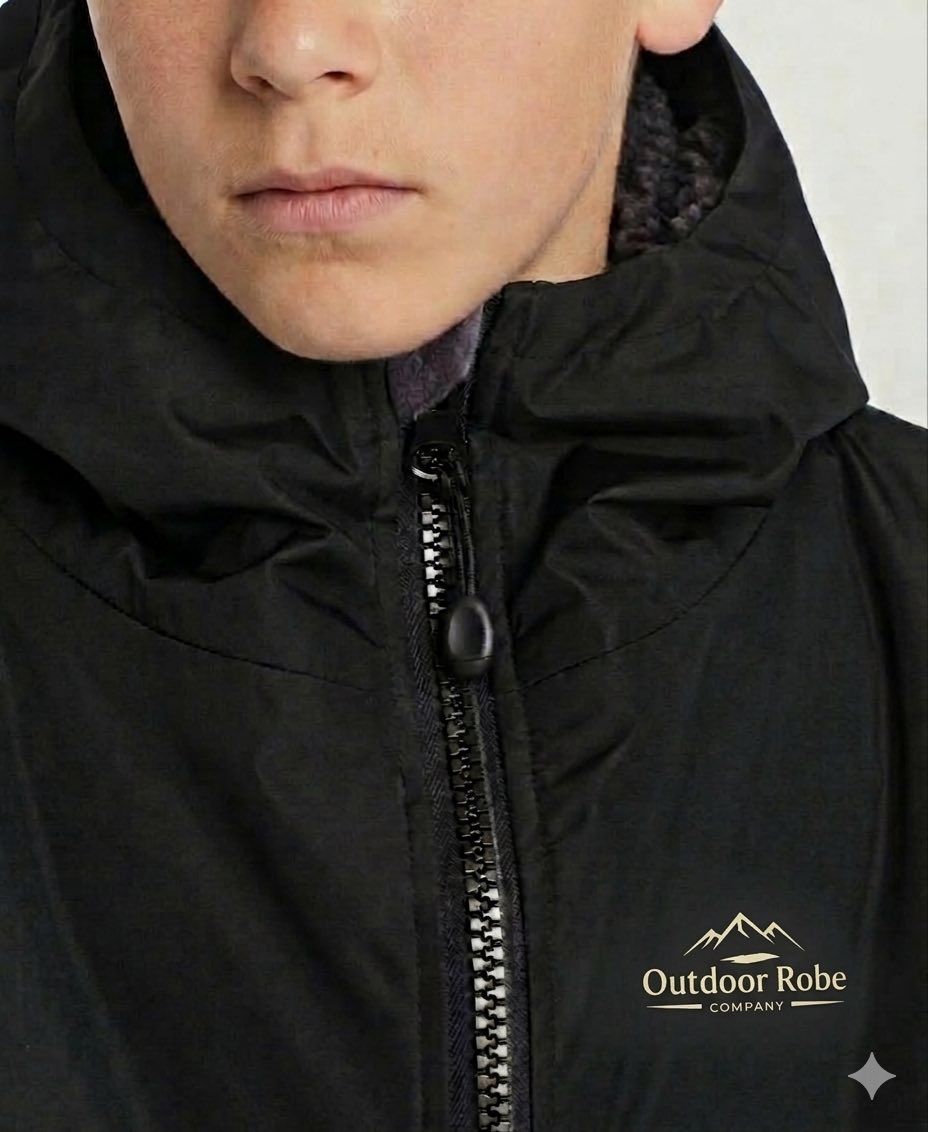 Junior Outdoor Robe - All Black