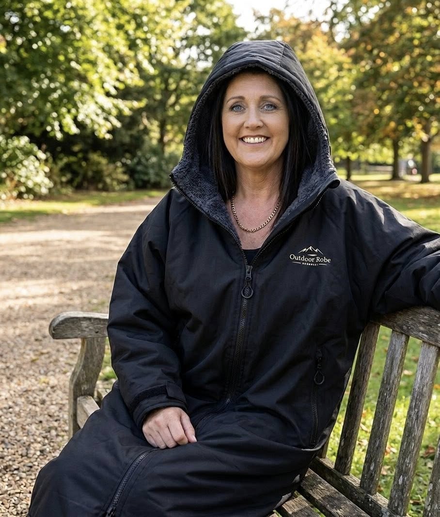 Adults Outdoor Robe - All Black