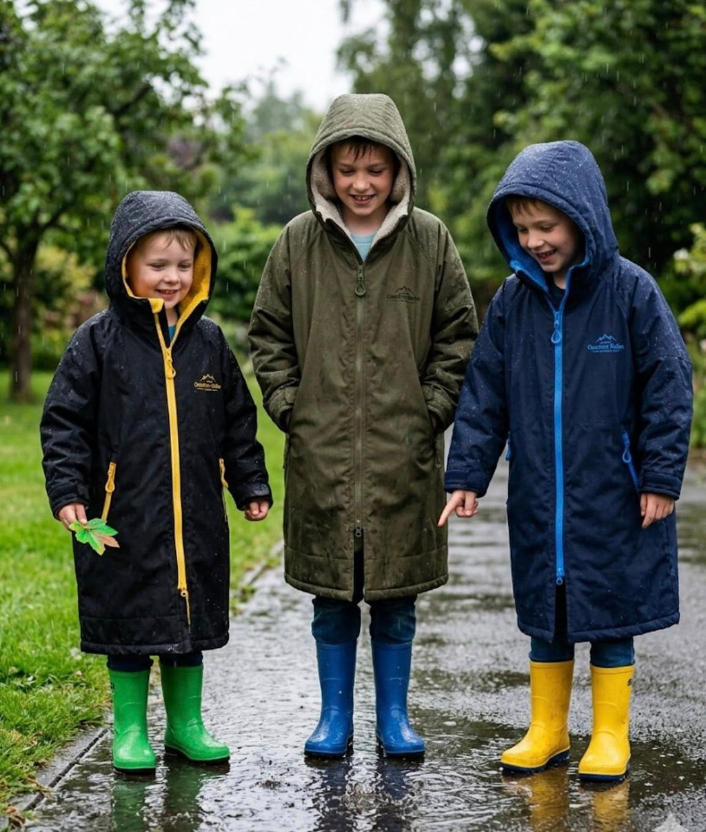 Junior Outdoor Robe - Navy